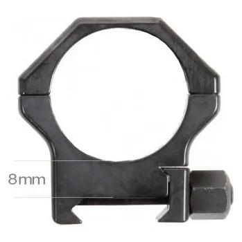 Optik Contessa Kroužky Contessa, pro Weaver/Picatinny, pevné, ocelové, 30mm, výška 8mm, černé