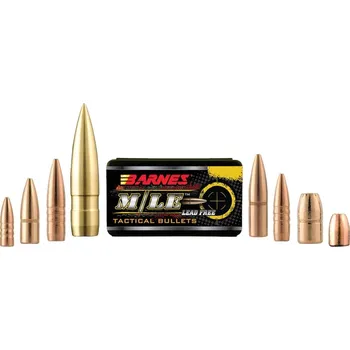 Příslušenství pro sportovní střelbu Barnes Střela Barnes, Pistol M/LE TAC-XP, .355"/9mm, 115GR (7,50g), TAC-XP Flat Base