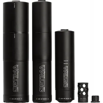 Příslušenství pro sportovní střelbu A-TEC Tlumič A-TEC, model OPTIMA 45, modulový, pro ráže do .30" (7,62mm), na závit M15x1mm