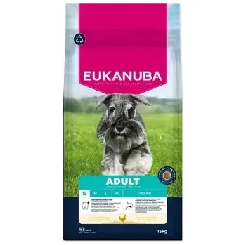 Krmivo pro psa Krmivo EUKANUBA Adult Small rich in fresh chicken 15 kg