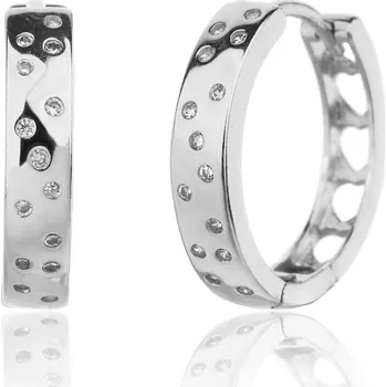 Náušnice Náušnice JVD SVLE3399XJ6BI00 stříbrné