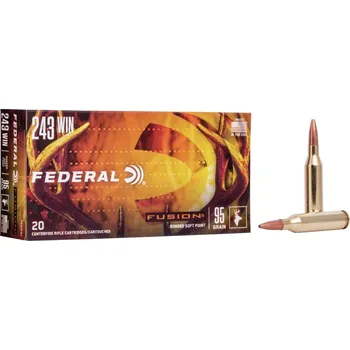 Sportovní střelba Federal Náboj kulový Federal, Fusion, .243 Win., 95GR (6,10g), Fusion