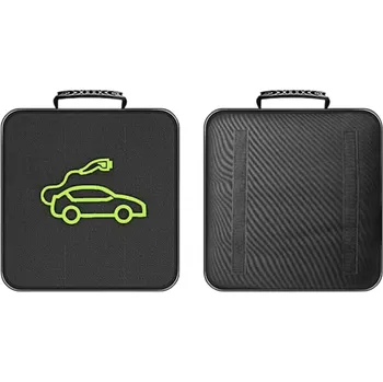 Polep vozidla Vodotěsné a ohnivzdorné pouzdro 36,5x36,5 cm na nabíjecí kabely do elektromobilů Úložná brašna na nabíječku auta s držákem zásuvek