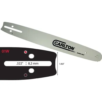 Pilová lišta Vodící lišta CARLTON Super Pro 16", .325", 1,5 mm