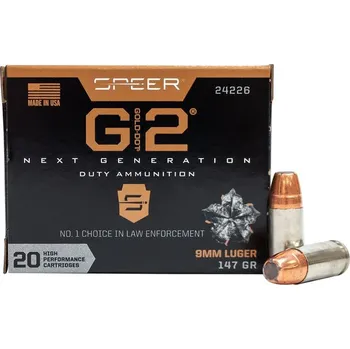 Airsoft Speer Náboj kulový Speer, Duty G2, 9mm Luger, 147GR (9,5g), Gold Dot