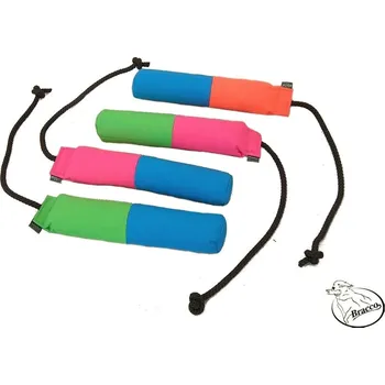 tréninková pomůcka pro psa Bracco Bumper Dummy Marking 300 g- plovoucí, různé barvy. Varianta: Bracco Bumper Dummy Marking 300 g, modrá/růžová.