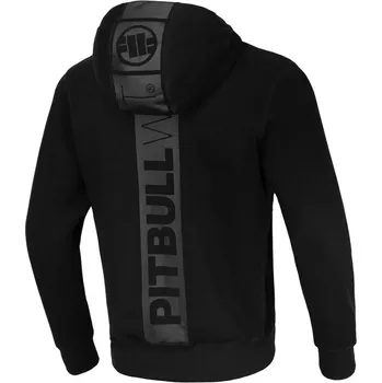 Pánská mikina PitBull West Coast KPZ mikina Hilltop 22 - černo/černá - PWC_PMKZHILPNEW_BLKB Velikosti: S