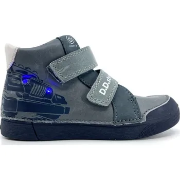 Chlapecké polobotky Svítící boty DD Step A068-52151M Grey 25, Vnitřní délka boty: 15,5 cm