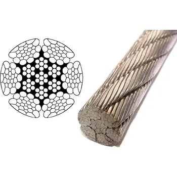 Horolezectví Válcované lano 10 mm, 156 drátů