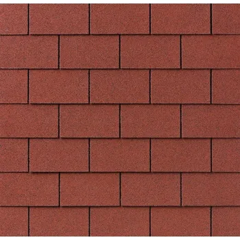 asfaltová šindel Střešní šindel IKO ARMOURGLASS PLUS 2.0 obdélník 4-tab / č.10 cihlově červená, asfaltová 1bal=8m hřeben/ nároží