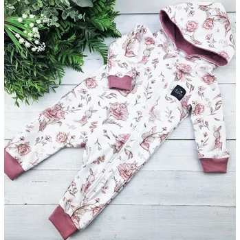 Kojenecký overall Kulišárny Teplákový overal rostoucí BUNNY VELIKOST: 74