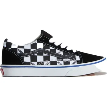 Chlapecká obuv dětské tenisky VANS Old Skool Kids LOGO CHECK BLACK/WHITE - 34,5
