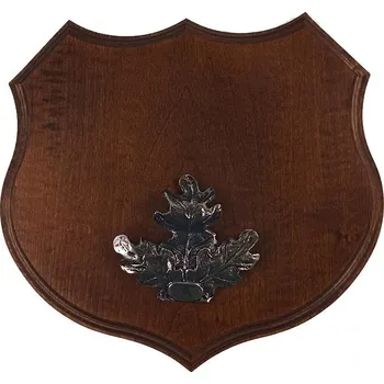 Dřevo Novák Podložka pod trofej č.363 - kaštan + stříbrné litinové krytí