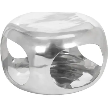 Konferenční stolek vidaXL Konferenční stolek hliník 50 x 30 x 30 cm stříbrný [359612]