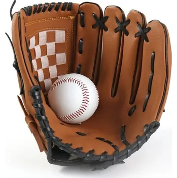 PU baseballová rukavice softball 9,5 palce 24x16 cm Levá ruka Tréninková rukavice pro děti i dospělé Kempování Sportovní cvičení