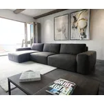 DELIFE Rohová pohovka Lanzo XL 380x180 cm koženka vintage antracitová variabilní lenoška