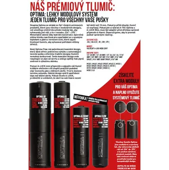 Příslušenství pro sportovní střelbu A-TEC Tlumič A-TEC, model OPTIMA 45, modulový, pro ráže do .338" (8,5mm), na adaptér A-LOCK Mini