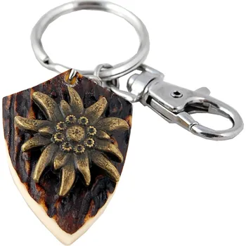 Zubíček Protěž (parohová klíčenka erb)