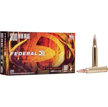 Příslušenství pro sportovní střelbu Federal Náboj kulový Federal, Fusion, .300 Win.Mag., 180GR (11,6g), Bonded Soft Point