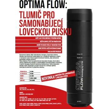Příslušenství pro sportovní střelbu A-TEC Tlumič A-TEC, OPTIMA 45 Flow BBE, modulový, pro ráže do .375" (9,5mm), na závit M14x1mm