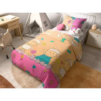 Povlečení Bavlněné povlečení do postýlky OVEČKY krémové Rozměr povlečení: 45 x 65 cm | 90 x 135 cm, polštář 45 x 65 cm, peřinka 90 x 135 cm, gramáž 135 g/m2