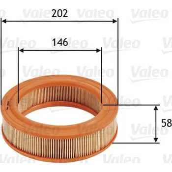 Filtr do auta Vzduchový filtr VALEO 585644