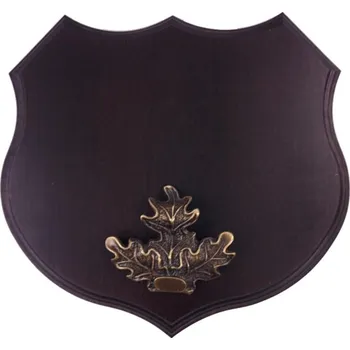 Dřevo Novák Podložka pod trofej č.363 - černá + bronzové litinové krytí