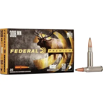 Sportovní střelba Federal Náboj kulový Federal, Vital Shok, .308 Win, 150GR (9,7g), Nosler Partition