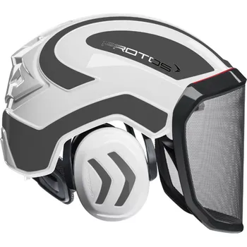 Pracovní přilba Lesnická přilba Protos Integral FOREST bílo/šedá F39