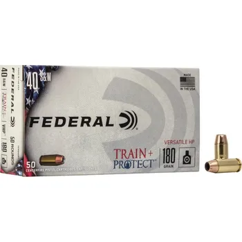 Sportovní střelba Federal Náboj kulový Federal, Train + Protect, .40 SW, 180GR (11,6g), VHP