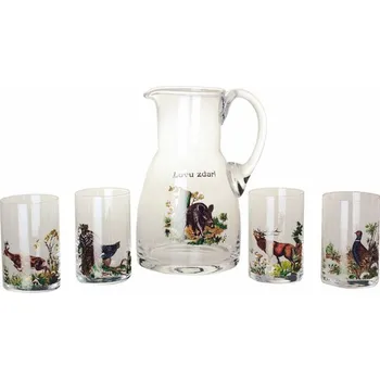 Komas - sklo 07/1 sada 1x džbán 0,75l, 6x sklenička 0,15 l