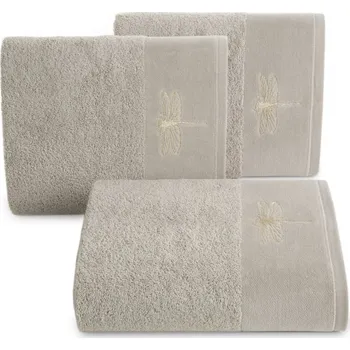 Ručník Bavlněný ručník VÁŽKA 03 - béžový Rozměr ručníku: 50x90cm