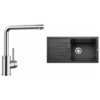 Granitový dřez Blanco Set 11-C 25 Favum XL 6 S Antracit + Mila Chrom