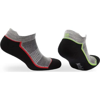 Pánské ponožky merino ponožky 2 páry NORFOLK Husky, Green-Red - 39-42