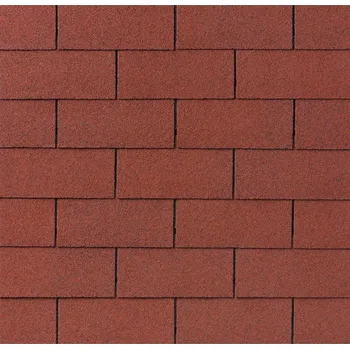 asfaltová šindel Střešní šindel IKO Superglass 2.0 obdélník 3-tab / č.10 cihlově červená, asfaltová 1bal=6m hřeben/ nároží