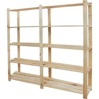 regál Dřevěný regál 170 x 170 x 28 cm
