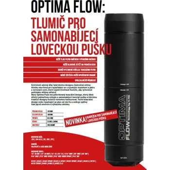 Příslušenství pro sportovní střelbu A-TEC Tlumič A-TEC, OPTIMA 45 Flow, modulový, pro ráže do 6,5mm, na závit 5/8"-24 UNEF