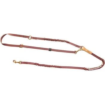 Vodítko pro psa Vodítko NIGGELOH - Stretch, natahovací přes rameno, 20mm, nylon, červeno-bílo-černé (1411 00008)