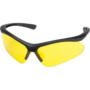 Sluneční brýle Střelecké brýle Champion Targets, žlutá a bílá sklad, černé obroučky s pouzdrem