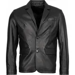 Pánský Kožený Kabát Sei Neo Mini Brixton Černý Velikost: 8XL