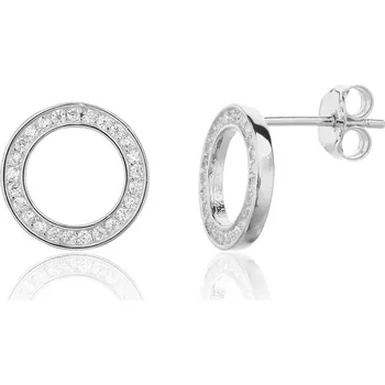Náušnice Náušnice JVD SVLE3341XJ6BI00 stříbrné
