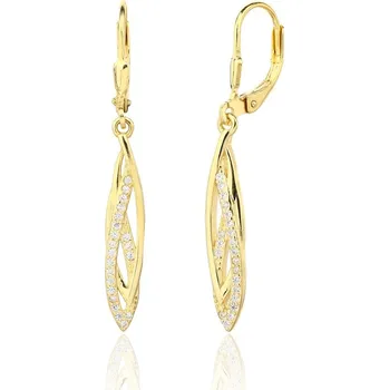 Náušnice Náušnice JVD SVLE3405XJ6GO00 stříbrné