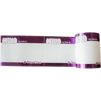 samolepka Dope Hello my name is... nálepky fialové Typ: 50 ks