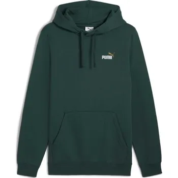 Pánská mikina Pánská mikina Puma ESSENTIALS 2 COLOR SMALL NO 1 LOGO HOODIE XL Tmavě zelená, Bílá