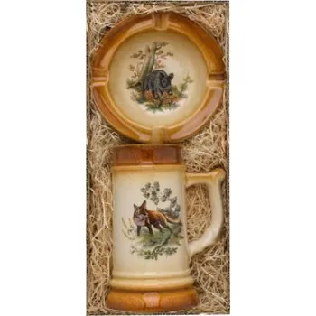 Popelník Country keramika 37/474 T sada - popelník a korbel