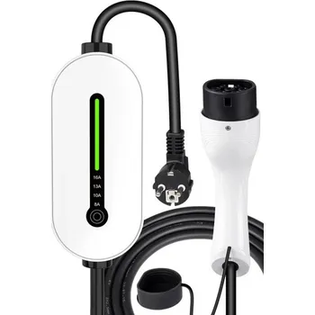 Polep vozidla Přenosná nabíječka elektromobilů IPENGEN EV 3,5 kW Typ 2 Wallbox 16A 1fázová 3,5 m kabel Nabíjecí stanice se zástrčkou Schuko