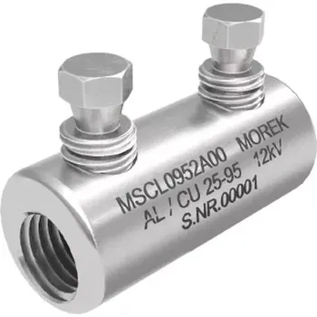 MOREK MSCL0952A00 Kabelová trhací spojka MSCL95 Al/Cu 25-95mm2, 2x Al šroub, 12kV (MOREK MSCL0952A00)