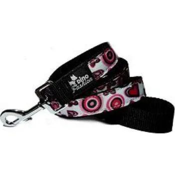 Vodítko pro psa DINOFASHION popruhové Valentine Love 180/2,5cm
