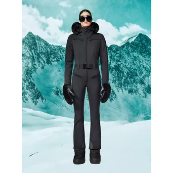 dívčí zimní kombinéza Dámská lyžařská kombinéza Goldbergh Parry Faux Fur Long Black