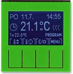 Termostat univerzální programovatelný - ovládací část, 3292H-A10301 67, ABB, Levit®, zelená / kouřová černá (ABB, Levit®, zelená / kouřová černá)